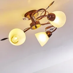 Plafonnier Peccia Rouille, 3 lumières