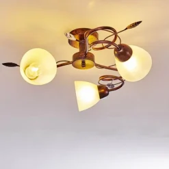 Plafonnier Peccia Rouille, 3 lumières