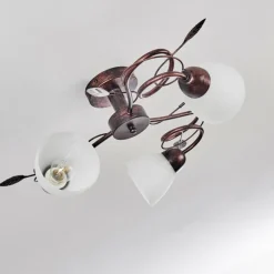 Plafonnier Peccia Rouille, 3 lumières
