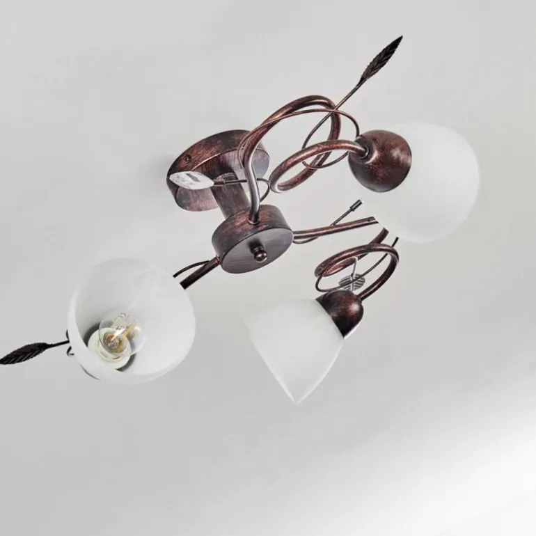 Plafonnier Peccia Rouille, 3 lumières