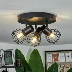 Plafonnier Piment Noir, 3 lumières