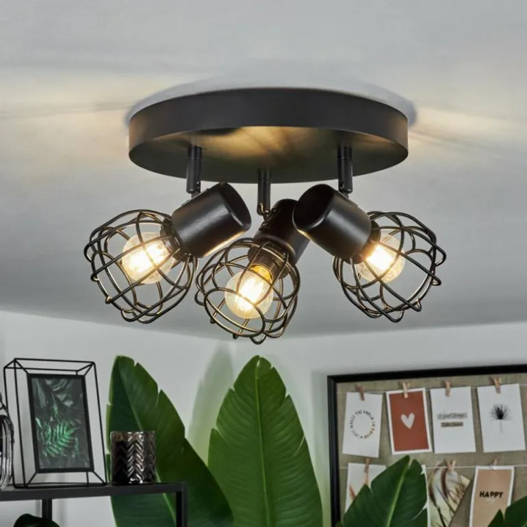 Plafonnier Piment Noir, 3 lumières