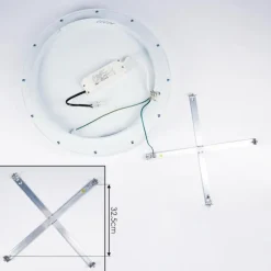 Plafonnier Pine LED Blanc, 1 lumière