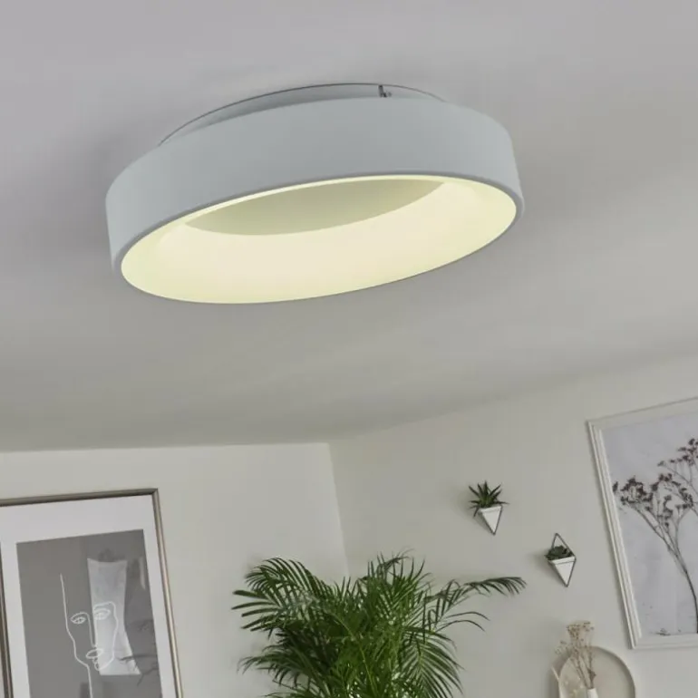 Plafonnier Pine LED Blanc, 1 lumière