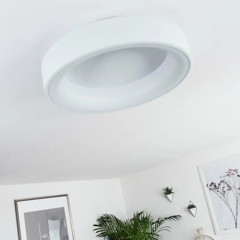 Plafonnier Pine LED Blanc, 1 lumière