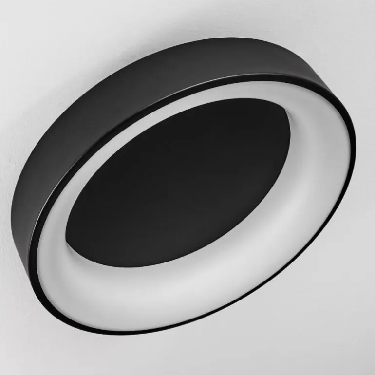 Plafonnier Pine LED Noir, 1 lumière