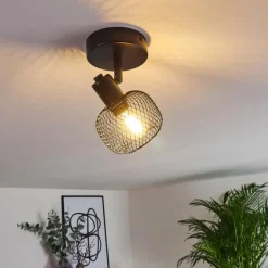 Plafonnier Pipisu Noir, 1 lumière