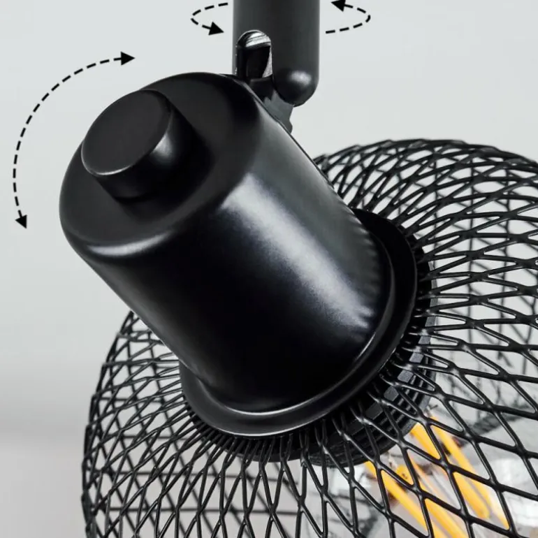 Plafonnier Pipisu Noir, 4 lumières