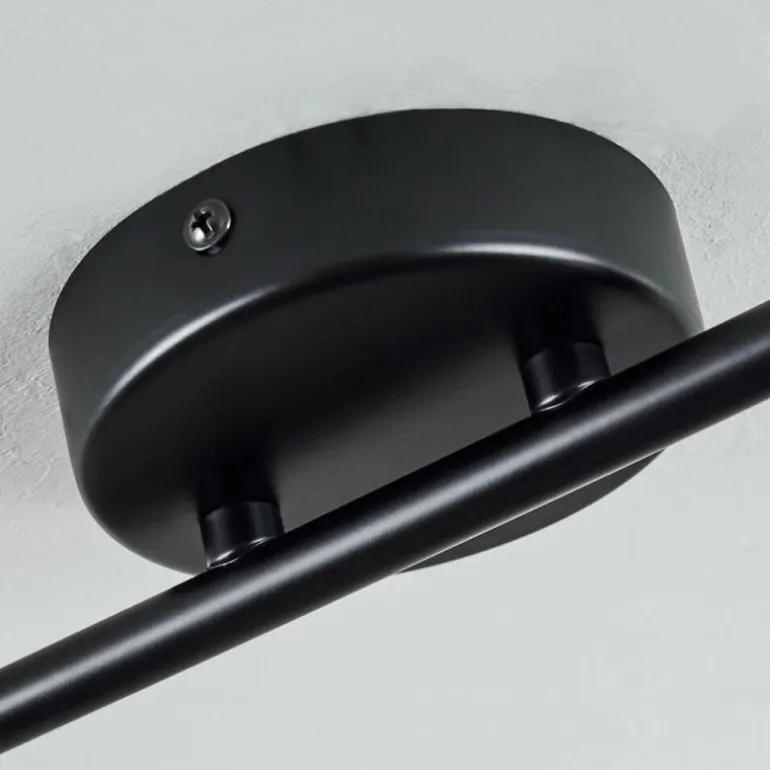 Plafonnier Pipisu Noir, 4 lumières