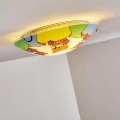 Plafonnier Pizzy Katze Chrome, Blanc, 2 lumières