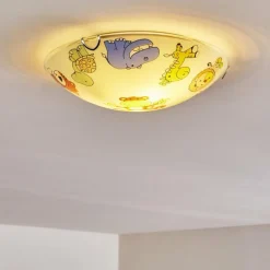 Plafonnier Pizzy Zoo Chrome, Blanc, 2 lumières