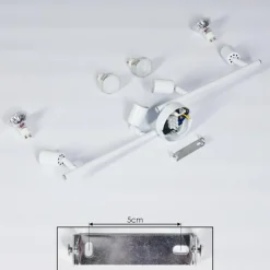 Plafonnier Planes LED Blanc, 4 lumières