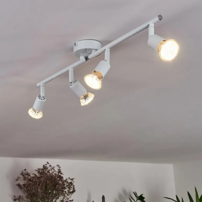 Plafonnier Planes LED Blanc, 4 lumières