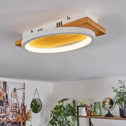 Plafonnier Pompu LED Écru, 1 lumière