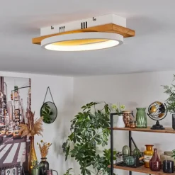 Plafonnier Pompu LED Écru, 1 lumière