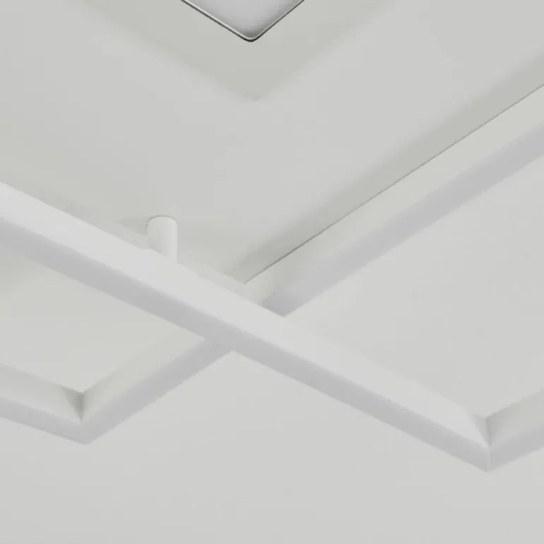 Plafonnier Popoy LED Blanc, 1 lumière, Télécommandes