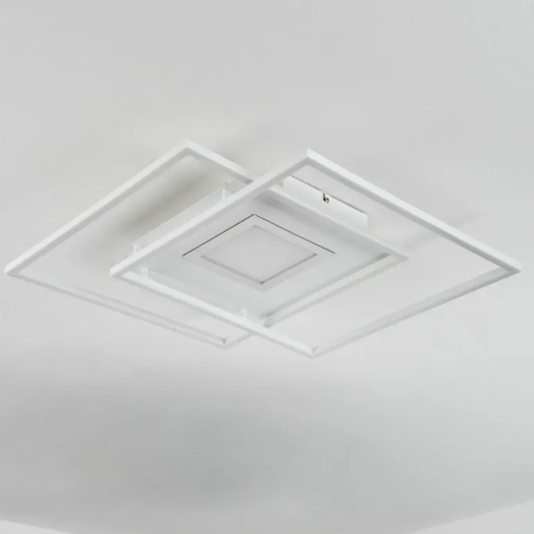Plafonnier Popoy LED Blanc, 1 lumière, Télécommandes