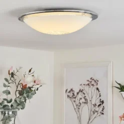 Plafonnier Pratteln LED Chrome, 1 lumière