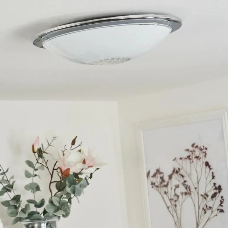 Plafonnier Pratteln LED Chrome, 1 lumière