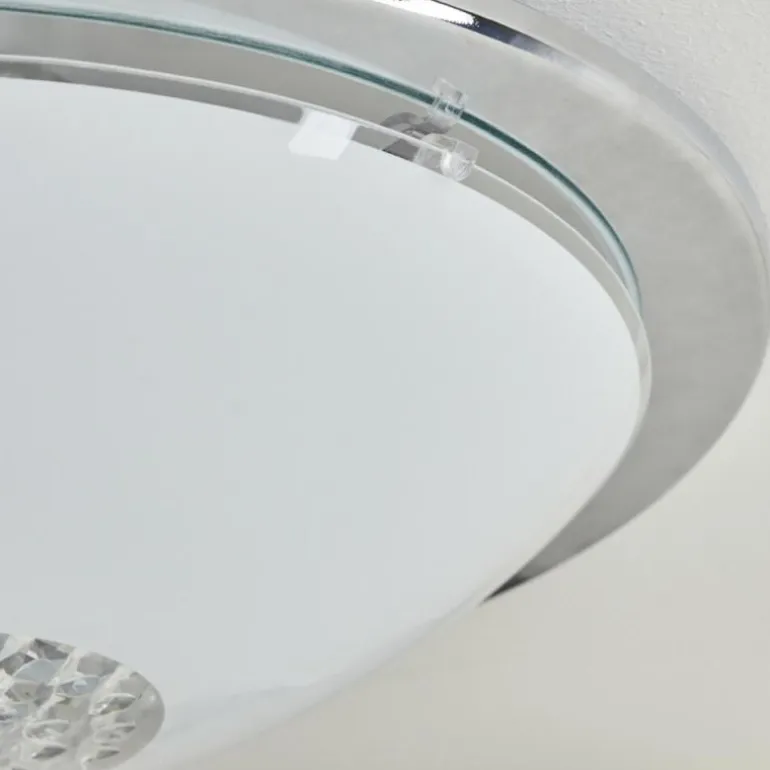 Plafonnier Pratteln LED Chrome, 1 lumière