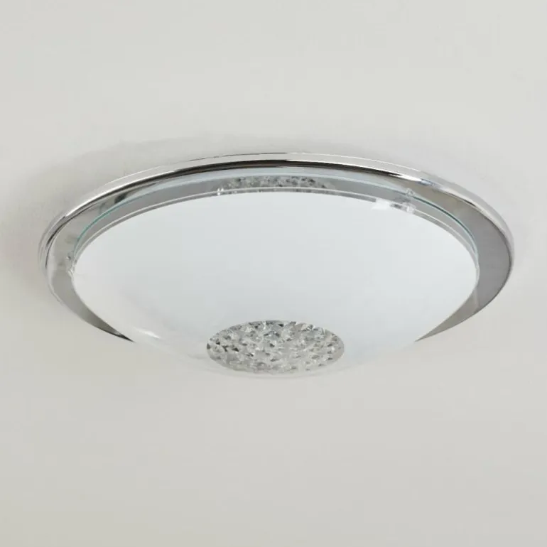 Plafonnier Pratteln LED Chrome, 1 lumière