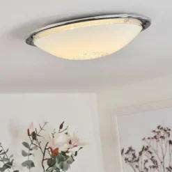 Plafonnier Pratteln LED Chrome, 1 lumière