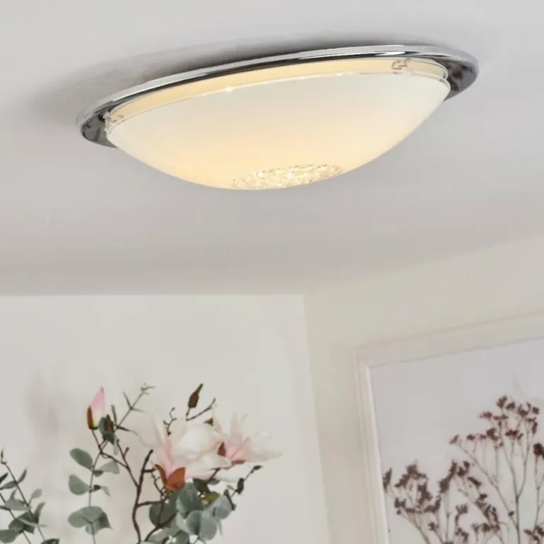 Plafonnier Pratteln LED Chrome, 1 lumière