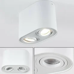 Plafonnier Quimper Blanc, 2 lumières