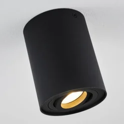 Plafonnier Quimper Noir, 1 lumière