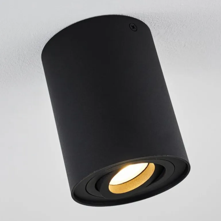 Plafonnier Quimper Noir, 1 lumière