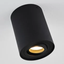 Plafonnier Quimper Noir, 1 lumière