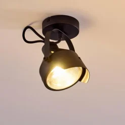Plafonnier Rahway Noir, 1 lumière