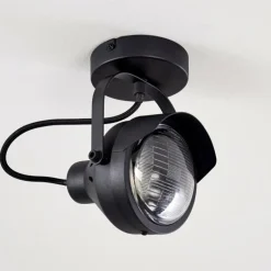 Plafonnier Rahway Noir, 1 lumière