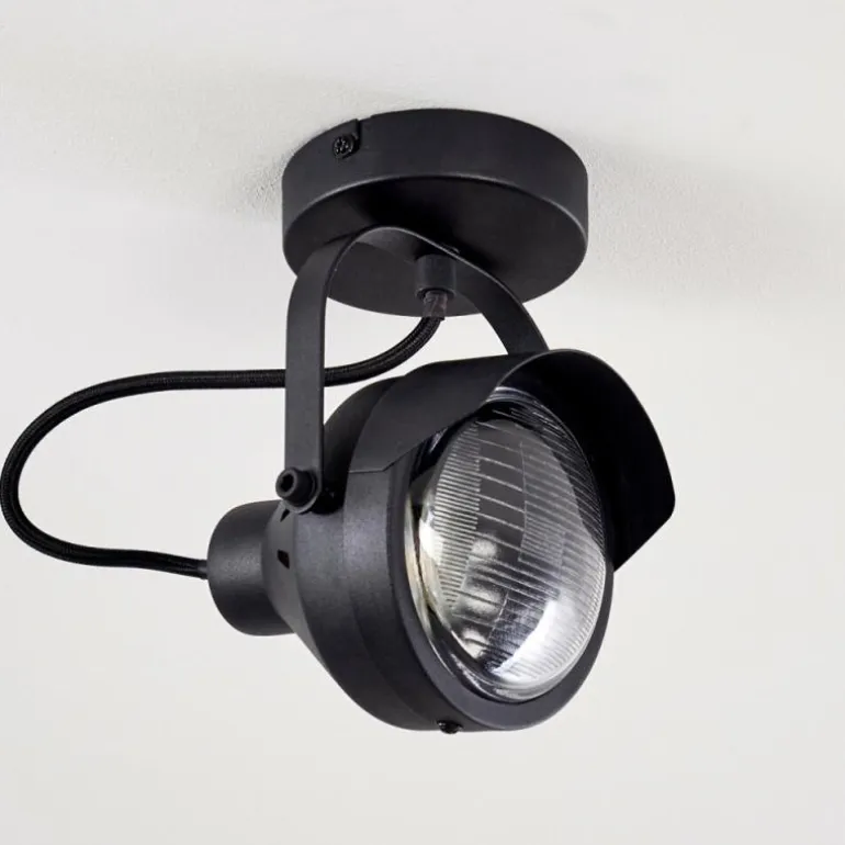 Plafonnier Rahway Noir, 1 lumière