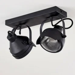 Plafonnier Rahway Noir, 2 lumières