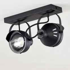 Plafonnier Rahway Noir, 2 lumières