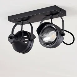 Plafonnier Rahway Noir, 2 lumières