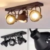Plafonnier Rahway Noir, 3 lumières