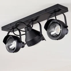 Plafonnier Rahway Noir, 3 lumières