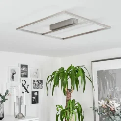 Plafonnier Rauma LED Nickel mat, 1 lumière