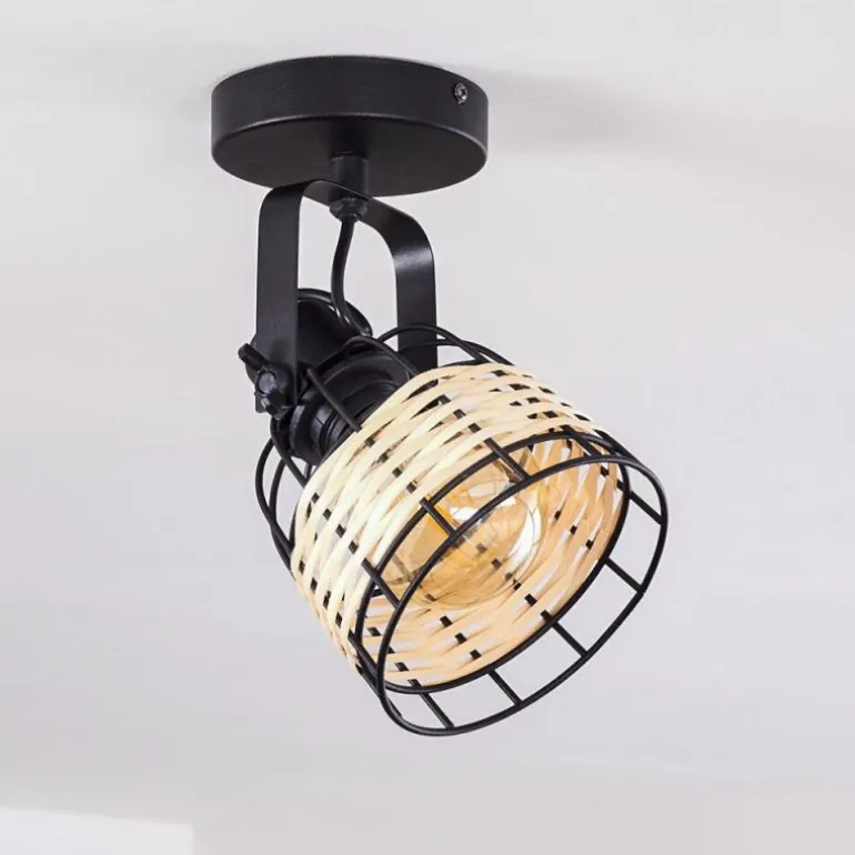 Plafonnier Recinto Noir, 1 lumière