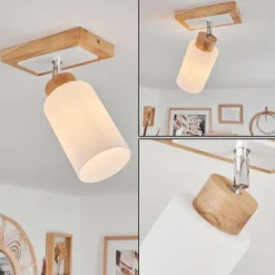 Plafonnier Represita Écru, Blanc, 1 lumière
