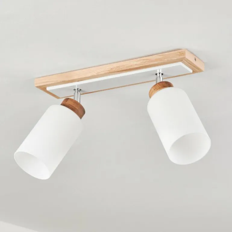 Plafonnier Represita Écru, Blanc, 2 lumières