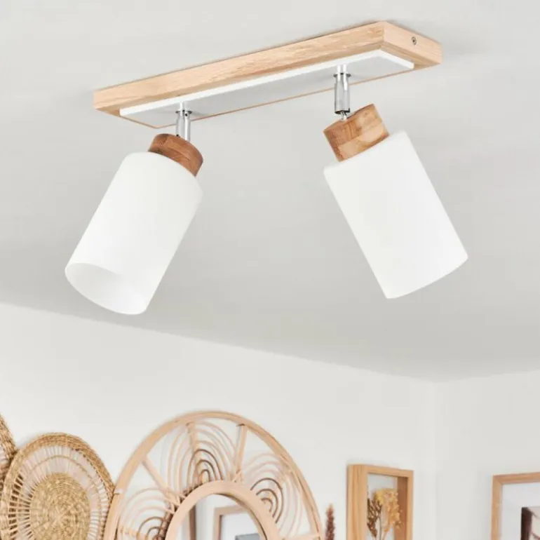 Plafonnier Represita Écru, Blanc, 2 lumières