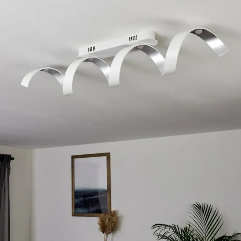 Plafonnier Rezat LED Blanc, 1 lumière
