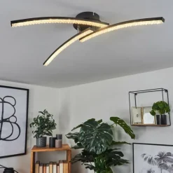 Plafonnier Rheinfelden LED Noir, 1 lumière