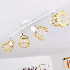 Plafonnier Rieti Blanc, 4 lumières