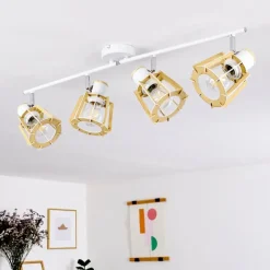 Plafonnier Rieti Blanc, 4 lumières