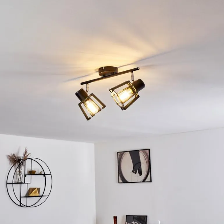 Plafonnier Rieti Noir, 2 lumières