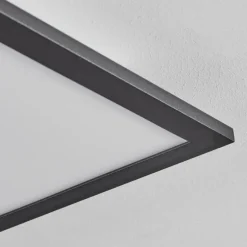 Plafonnier Ringuelet LED Noir, Blanc, 1 lumière, Télécommandes